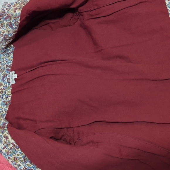 Talitha Printed cotton/silk-blend quilted jacket floral ethnic bohemian sz 4 - Picture 13 of 16